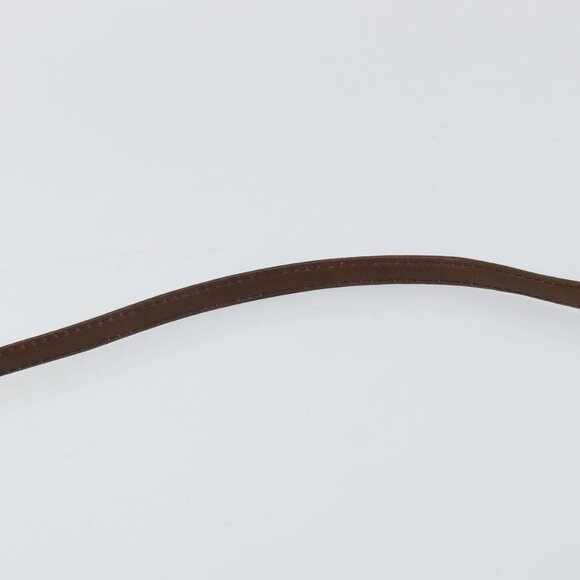 Authentic Christian Dior Shoulder Bag Leather Brown Gold - Picture 3 of 16